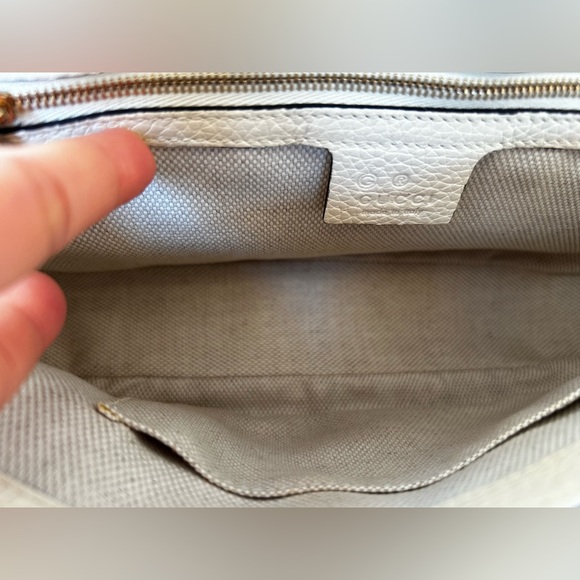 GUCCI Soho GG Ivory/Off White Crossbody Bag - Picture 14 of 16